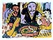 potato eaters van Gogh silkscreen print