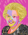 Portrait of Queen Beatrix, digitally created on the ipad