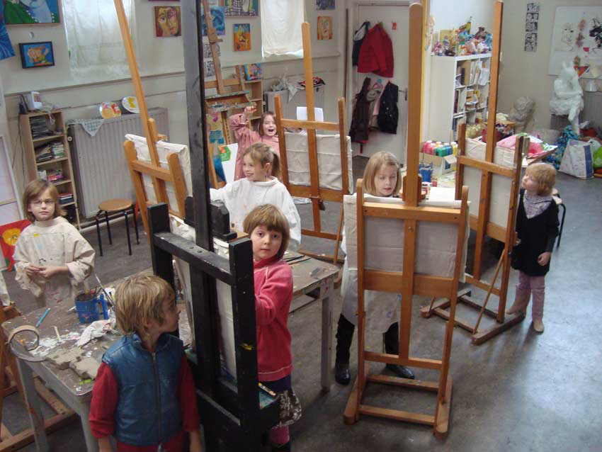tweewekelijkse cursus schilderen, kleien en tekenen op het kinderatteljee in Tilburg