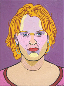 portrait by order, portraits painting, portrait in linocut or portraits in silkscreen print child children family