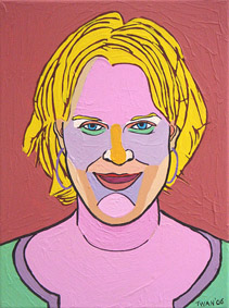 portrait by order, portraits painting, portrait in linocut or portraits in silkscreen print child children family