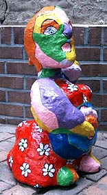 skulptur polyester kunst statue musik gitarre frau