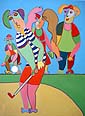 painting golf art tee putt par birdie