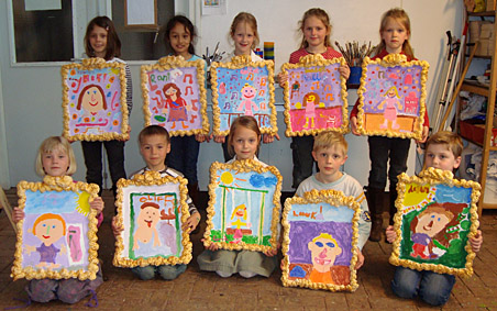 Betere Kinderfeestje portret schilderen kinderfeest kinderfeestjes KF-47