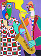 Twan de Vos schilderij kunst relatiegeschenk muziek jazz orkest band melancholie fado blues