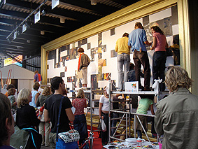 workshop schilderen schilderworkshop groepsworkshop workshop op lokatie rembrandt nachtwacht uitmarkt amsterdam