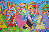 Did you mean: Schilderij Strand Muziek van Twan de Vos, zangeres, drummer en fluitist spelen als trio samen muziek Type text or a website address or translate a document. Cancel Example usage of "": automatically translated by Google German Dutch English Alpha Painting Ladies night by Twan de Vos, six ladies dancing on the beach, enjoy themselves