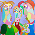 Painting Friends talk by Twan de Vos, men among themselves