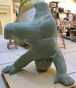 Final sculpture produced of pur